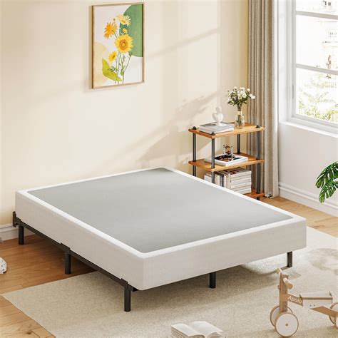 4 inch metal box spring king|king size bed foundation only.